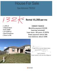 Owner Finance Property In San Antonio Tx Price 132 000 512 277 4461 Amitabharealty Gmail Com Real Estate Finance Mansions