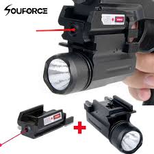 Us 27 99 Feb Only Red Laser Light Led Cree Flashlight For 17 19 20 21 22 23 30 31 32 Hunting Tactical Led Flashlight Flashlight Weapon Lights