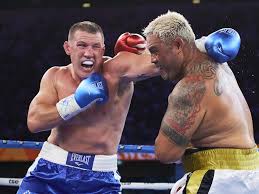 Gallen has graduated from fighting fellow footballers, mixed martial artists and fading heavyweights, and now tests his boxing craft against the current australian champion. Paul Gallen Vs Mark Hunt Result Video Highlights Gallen Wins In Unanimous Decision News Judges Scorecards Sydney Super Fight