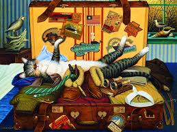 When you finish you can count the mice and read the funny titles. Grown Up Toys Mabel The Stowaway 750pc Jigsaw Puzzle Buffalo Games Charles Wysocki Cats Toys Games