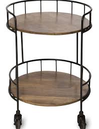 Astoria Rolling Accent Table Rustic Side Table Side Table Decor Rustic Accent Table