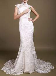 Chinese Vintage Lace Wedding Bridal Dress Cheongsam Mandarin Collar Dress Red Black White Dress Backless Mermaid Wedding Dresses Lace Mermaid Wedding Dress Wedding Dresses Under 500