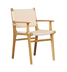 Find arm chair wood arms. Fenton Fenton Flat Leather Dining Chair With Arms In Teak Natural
