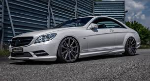 It becomes the center of attraction. Mercedes Benz Cl 500 Gets A Revamp With Revised Stance New Wheels Carscoops