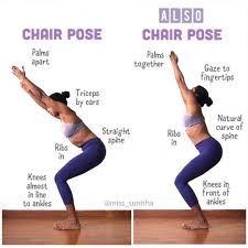 Miss Sunitha On Chair Pose If You Ve Been To A Variety Of Yoga Classes You May Have Heard Chair Pose Utkata Chair Pose Yoga Chair Pose How To Do Yoga