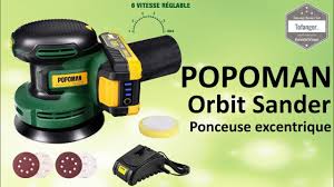 Popoman Orbit Sander Ponceuse Excentrique Popoman 18v Power Tools Popoman Deballage Youtube