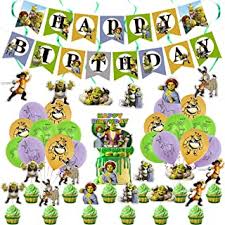 For a themed party, several things are needed: Amazon Com Shrek Decorations Party Supplies Toys Games