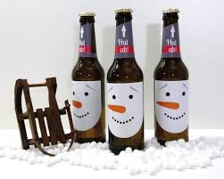 Flaschenetikett Snowman Adventskalender Geschenk Bier Adventskalender Adventskalender Adventkalender