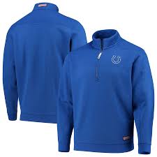 Vineyard vines men sweatshirts for men Men S Vineyard Vines Royal Indianapolis Colts Collegiate Shep Shirt Quarter Zip Pullover Jacket