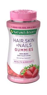 Nature S Bounty Optimal Solutions Hair Skin Nails Gummies With Biotin Walgreens In 2020 Hair Skin Nails Gummies Skin Supplements Help Hair Grow Faster