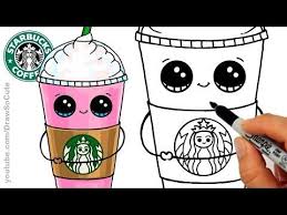 How To Draw A Starbucks Frappuccino Cute Step By Step Cartoon Drink Youtube Cute Food Drawings Cute Drawings Cute Cartoon Drawings