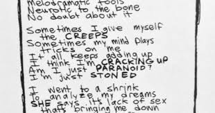 Sometimes I Give Myself Theee Creeps Sometimes My Mind Plays Tricks Ooonnnn Me It All Keeps Adding Up I Thin Green Day Lyrics Green Day Quotes Green Day Poster