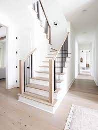 Four Elements Of A Beautiful Staircase Plank And Pillow Staircase Design House Stairs House Staircase