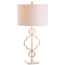 Jonathan Y July 31 In H Gold Leaf Metal Table Lamp Jyl3026a The Home Depot Table Lamp Lamp Metal Table Lamps
