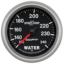AUTOMETER Water Temperature Gauge 2 58, 120-240°f, Mechanical, Sport-Comp  II