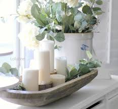 Single low bowl with flowers. 5 Ways To Decorate With Dough Bowls In Home Decor Lolly Jane