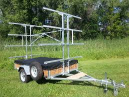 It suits a variety of excursions and is ideal for longer trips. 8 Place Canoe Tandem Kayak Trailers For Sale Remackel Trailers