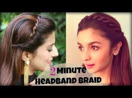 Here Are 10 Indian Hairstyles For Medium Hair Girls To Try At Home Check Out These Diy Hairstyles To Look Supe Hair Styles Medium Hair Styles Braided Headband