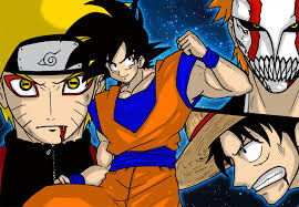 Goku Vs Naruto Ichigo Luffy By Graxile On Deviantart Battle takes place in a generic dbz waste land. goku vs naruto ichigo luffy by graxile