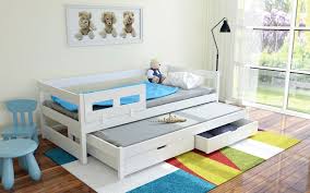 Single Bed With Pull Out Guest Bed Trundle White Kids Children S Toddler Gregory In Home Furniture Diy Children S Ho Trundle Bed Bedroom Diy Bedroom Design