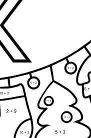 Christmas math activities for kindergarten. English Letter X Coloring Pages Free Online