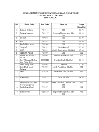 Senarai aliran tingkatan 4 & 5 (sekolah menengah atas) dan mata pelajaran yang ditawarkan. Buku Teks T2 2017
