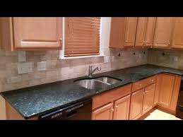 It is just a very elegant look. Peacock Granite Countertops 3 X 6 Light Travertine Tile Backsplash Youtube