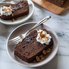 Double Chocolate Almond Loaf Cake A Sweet Spoonful Recipe Chocolate Almonds Desserts Almond Recipes