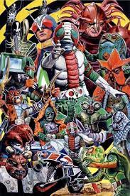 kamen rider v3 ライダー コミックアート ゲームデザイン