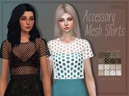 It just looks cute and suits the sims 4 gameplay better than alpha cc. The Sims Resource Trillyke Accessory Mesh Shirts