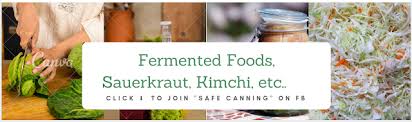 Safe Canning Recipes Fermented Foods Sauerkraut Kimchi