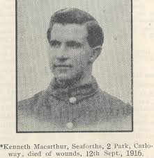 Faces from the Lewis War Memorial: Park Carloway