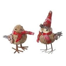 Christmas Bird Ornaments Festive Decoration Bits Bobs Pieces