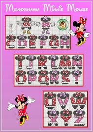 Free Minnie Mouse Cross Stitch Chart Pattern Cross