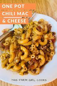 One Pot Chili Mac N Cheese Recipe Chili Mac And Cheese Easy Chili Mac Chili Mac