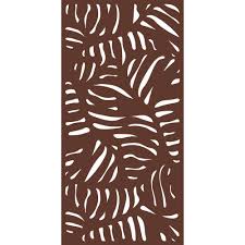 Lumberyards and home centers are offering products that ease. Modinex 6 Ft X 3 Ft Espresso Brown Decorative Composite Fence Panel Featured In The Panama Design Usamod5e The Home Depot