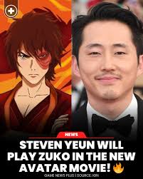 IGN reports that Avatar: The Last Airbender creators Michael Dante  DiMartino and Bryan Konietzko have officially confirmed at SDCC 2025 that  Steven Yeun will play Zuko in The Legend of Aang: The