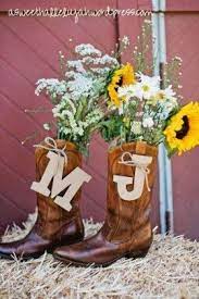 Cowboy Boot Centerpieces Cowgirl Bridal Shower Country Theme Wedding Western Bridal Showers