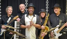 Alligations performing at Frank Rog Amphitheater
