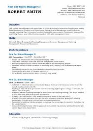 Autawash car wash manager job description purpose: New Car Sales Manager Resume Samples Qwikresume
