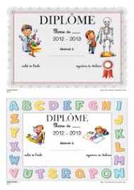 Diplôme d'etat d'éducateur de jeunes enfants (deeje). Librairie Interactive Diplomes Scolaires En Couleur Diplome De Maternelle Diplome Scolaire