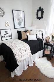 Black Rose Gold Marble Dorm Bedding Set Dorm Room Inspiration College Dorm Room Decor Dorm Room Bedding