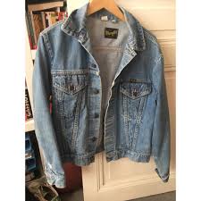 Blouson en jean délavé de wrangler. Veste En Jean Wrangler 40 L T3 Bleu 7812929