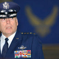 U.S. Air Force 2nd Air Force Commander MAJ. GEN. Chip Utterback and his  wife, Sandy Utterback, tour the inside of a Payload Transporter at  Vandenberg Air Force Base, Calif.,