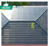 ‫بلاط سقف من زجاج الطاقة الشمسية Bipv من المصنع في الصين 95 واط/قطعة من  تيتان بلاط سقف للواجهات الشمسية للبناء‬‎