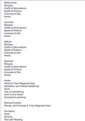 Table Of Contents 3 Baby Witch Grimoire Book Magic Book
