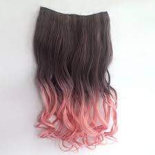 The process is simple, but it takes more than just slapping pink dye onto your hair; Ombre Colorful Clip In Hair Wavy 11 Black Pink 1 Piece