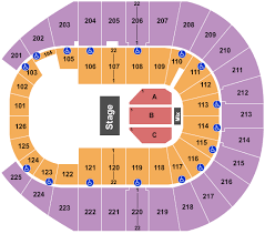 Simmons Bank Arena Seating Charts For All 2019 Events
