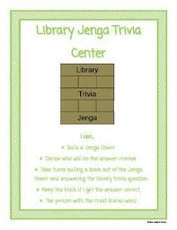 Steven miller 5 min quiz we. Library Trivia Center By Mrs Lodge S Library Teachers Pay Teachers In 2021 Library Skills Library Lesson Plans Elementary Library