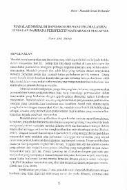 Check spelling or type a new query. Masalah Sosial Di Bandar Semenanjung Malaysia Tinjauan Daripada Perspektif Masyarakat Malaysia Jati Journal Of Southeast Asian Studies